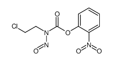 o-nitrophenyl N-(2-chloroethyl)-N-nitrosocarbamate Structure