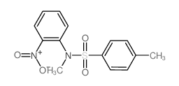 Benzenesulfonamide, N,4-dimethyl-N-(2-nitrophenyl)- Structure