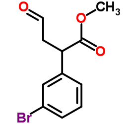 Methyl 2-(3-bromophenyl)-4-oxobutanoate Structure