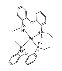 [Pd(bis(2-(diethylphosphino)phenyl)ether)2] Structure