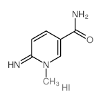 3-Pyridinecarboxamide,1,6-dihydro-6-imino-1-methyl-, hydriodide (1:1)结构式