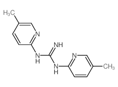 1,2-bis(5-methylpyridin-2-yl)guanidine structure