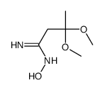 N'-hydroxy-3,3-dimethoxybutanimidamide结构式