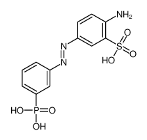 2-Amino-5-[(3-phosphonophenyl)azo]benzenesulfonic acid Structure