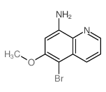 5-bromo-6-methoxy-quinolin-8-amine structure