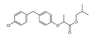 2-methylpropyl 2-[4-[(4-chlorophenyl)methyl]phenoxy]propanoate Structure