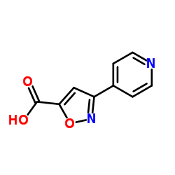 3-Pyridin-4-yl-isoxazole-5-carboxylic acid结构式