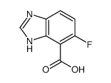 1H-Benzimidazole-4-carboxylic acid,5-fluoro- (9CI) Structure
