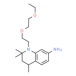 1-[2-(2-Ethoxyethoxy)ethyl]-1,2,3,4-tetrahydro-2,2,4-trimethyl-7-quinolinamine结构式