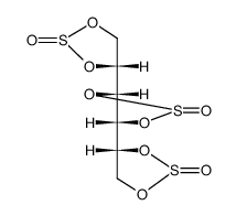 O1,O2,O3,O4,O5,O6-trisulfinyl-D-mannitol Structure