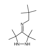 3,3,5,5-tetramethyl-N-neopentylpyrazolidin-4-imine结构式