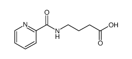 N-α-Pyridylcarbonyl-γ-aminobutyric acid结构式