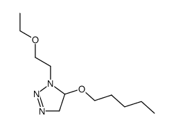 1-(2-ethoxy-ethyl)-5-pentyloxy-4,5-dihydro-1H-[1,2,3]triazole Structure