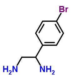 1-(4-Bromophenyl)-1,2-ethanediamine Structure