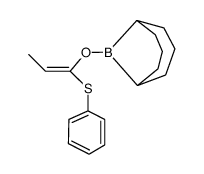 9-((E)-1-Phenylsulfanyl-propenyloxy)-9-bora-bicyclo[3.3.1]nonane结构式