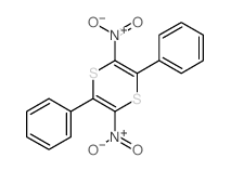 2,5-dinitro-3,6-diphenyl-1,4-dithiine结构式