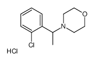 4-[1-(2-chlorophenyl)ethyl]morpholine,hydrochloride Structure