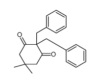 2,2-dibenzyl-5,5-dimethylcyclohexane-1,3-dione结构式