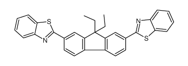 2-[7-(1,3-benzothiazol-2-yl)-9,9-diethylfluoren-2-yl]-1,3-benzothiazole结构式