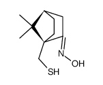 Bicyclo[2.2.1]heptan-2-one, 1-(mercaptomethyl)-7,7-dimethyl-, oxime, (1S,4R)- (9CI)结构式