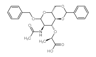 Muramic acid,N-acetyl-1-O-(phenylmethyl)-4,6-O-(phenylmethylene)- (9CI) structure