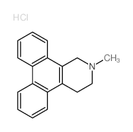 Dibenz[f,h]isoquinoline,1,2,3,4-tetrahydro-2-methyl-, hydrochloride (1:1)结构式