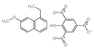 1-ethyl-7-methoxy-naphthalene; 2,4,6-trinitrophenol结构式