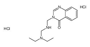 3-((((Diethylamino)methyl)amino)methyl)-4(3H)-quinazolinone dihydrochl oride结构式