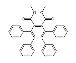 dimethyl-3,4,5,6-tetraphenyl-1,2-phenylenedicarboxylate结构式