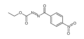 ethyl p-nitrobenzoylazocarboxylate Structure