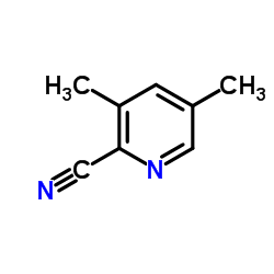 3,5-二甲基吡啶-2-甲腈结构式