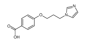 4-<3-(1H-imidazol-1-yl)propoxy>benzoic acid Structure