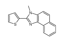 3-methyl-2-thiophen-2-ylbenzo[e]benzimidazole结构式