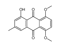 1-hydroxy-5,8-dimethoxy-3-methylanthracene-9,10-dione Structure