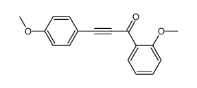 1-(2-methoxyphenyl)-3-(4-methoxyphenyl)prop-2-yn-1-one Structure