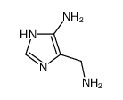 5-氨基甲基-1H-咪唑-4-胺结构式