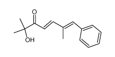 (E,E)-2-hydroxy-2,6-dimethyl-7-phenyl-4,6-heptadien-3-one Structure