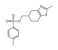 4,5,6,7-tetrahydro-2-methylbenzothiazole-5-methyl p-tolylsulphonate Structure