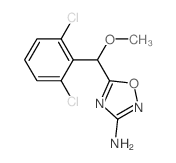 5-[(2,6-dichlorophenyl)-methoxy-methyl]-1,2,4-oxadiazol-3-amine structure