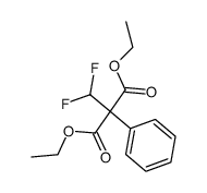 diethyl difluoromethylphenylmalonate Structure