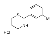 2-(3-bromophenyl)-1,3-thiazinane,hydrochloride结构式