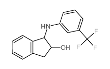 1-[[3-(trifluoromethyl)phenyl]amino]-2,3-dihydro-1H-inden-2-ol structure