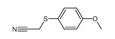 2-((4-methoxyphenyl)thio)acetonitrile Structure