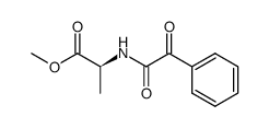 N-(phenylglyoxyl)-(S)-α-alanine methyl ester Structure