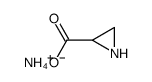ammonium salt of aziridine-2-carboxylic acid Structure