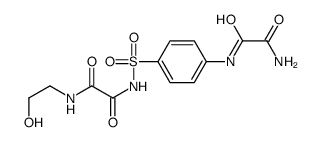 N'-[4-[[2-(2-hydroxyethylamino)-2-oxoacetyl]sulfamoyl]phenyl]oxamide结构式