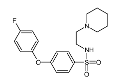 4-(4-fluorophenoxy)-N-(2-piperidin-1-ylethyl)benzenesulfonamide Structure