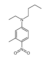 N-butyl-N-ethyl-3-methyl-4-nitroaniline Structure