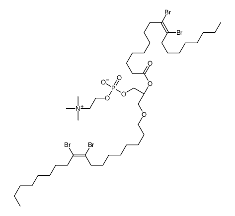 1,2-bis(9,10-dibromooleoyl)phosphatidylcholine Structure