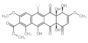 Tetracenomycin C, 6-chloro-结构式